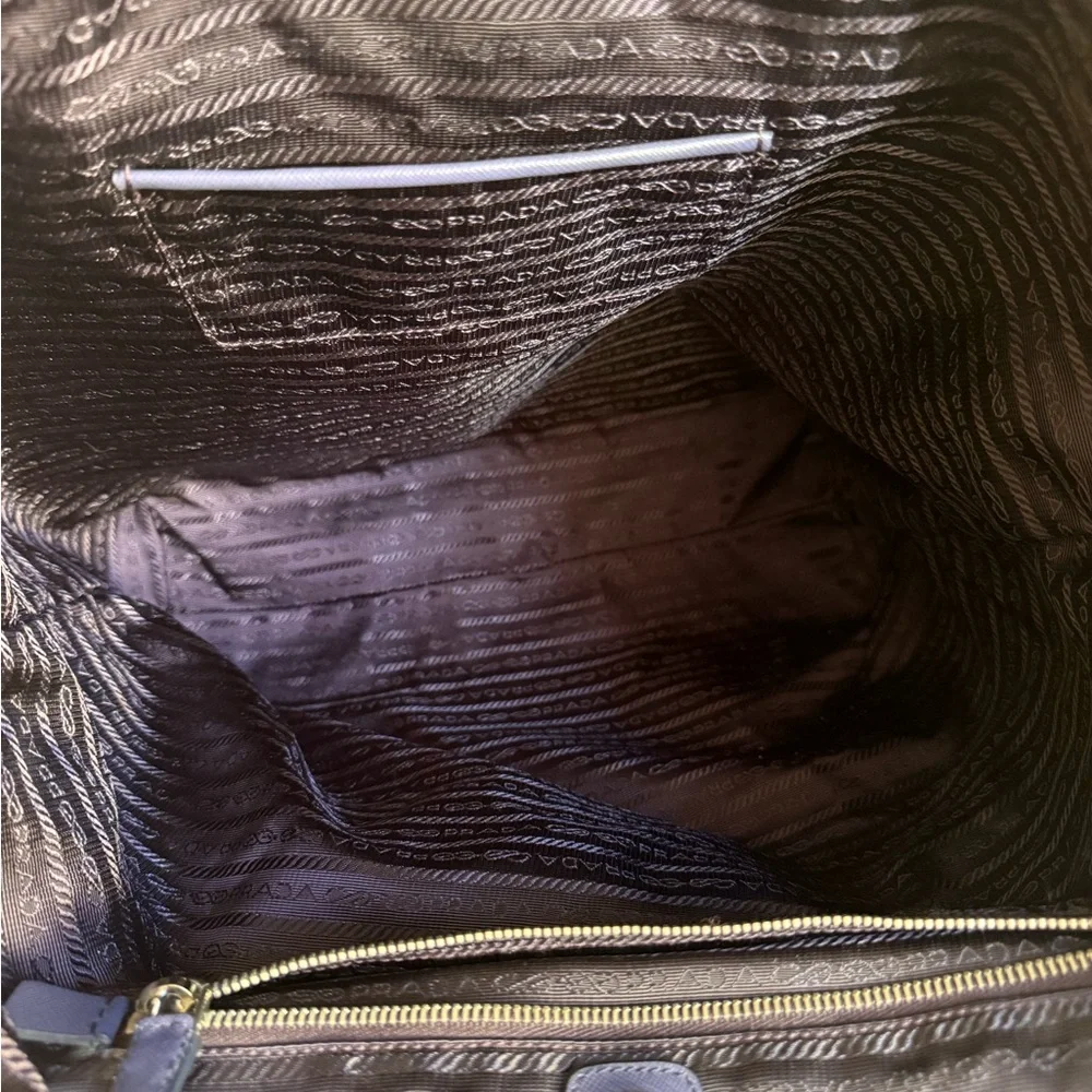 Prada Nylon Tote Bag-blue Large shoulder bag 🌟 - Picture 13 of 15